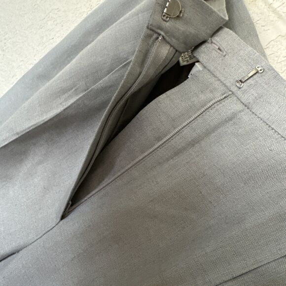 Talbots Women’s Trousers Pants Vintage Career Gray Pant Straight Legs Sz 12 - Picture 6 of 13